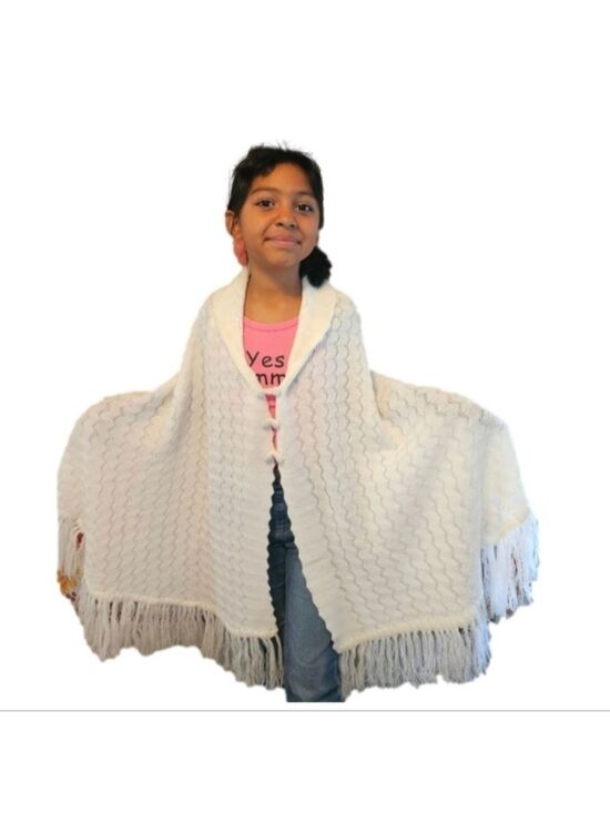 Hand Crafted Sweaters - White Crochet Swim Cover-up 3 Button Chest